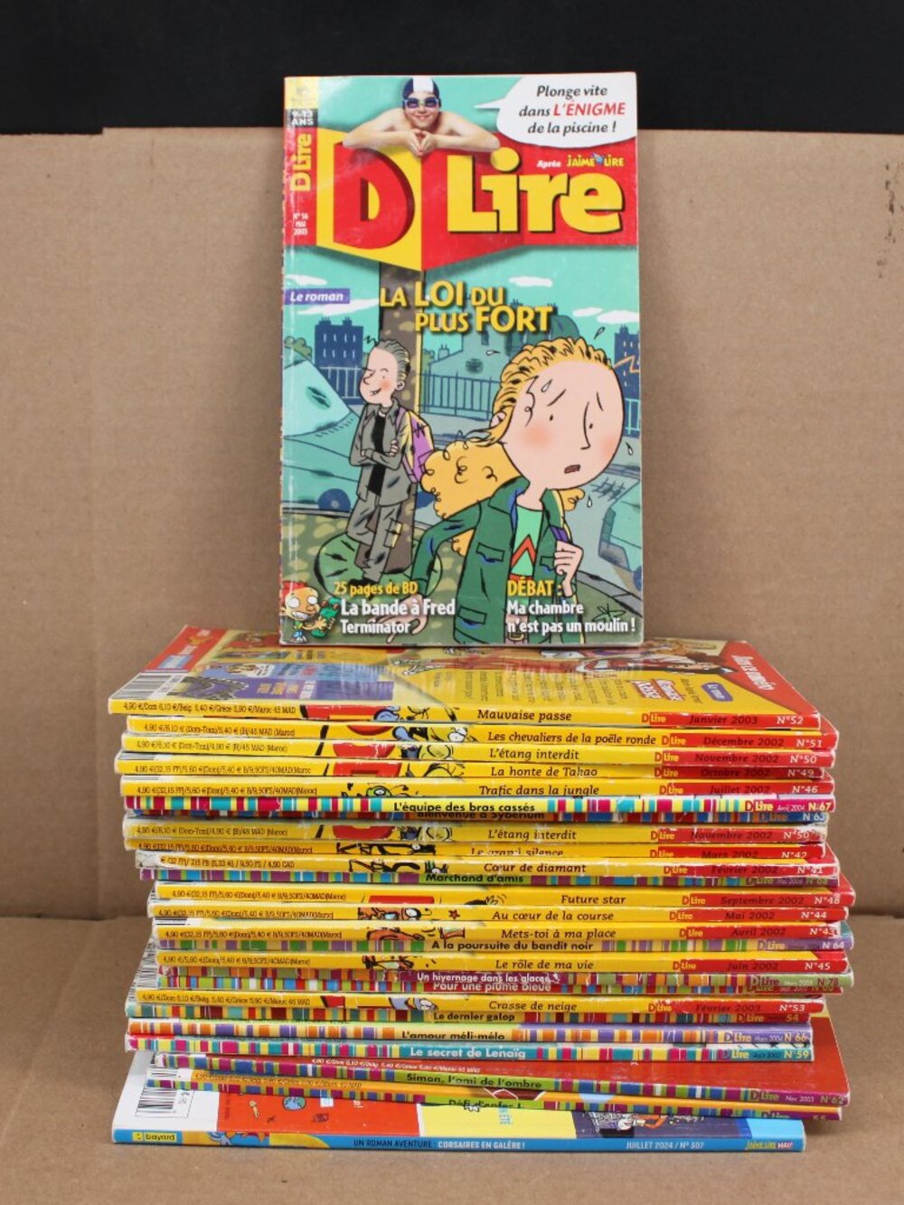 Lot of 26 Magazines DLire + J'aime Lire Max Teen Children 9-13 Years French